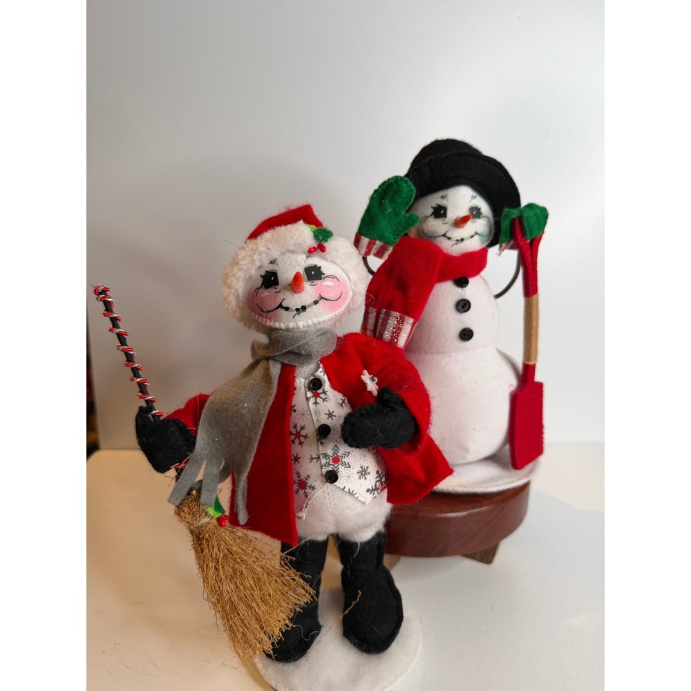 Annalee Christmas‎ Snowman Set Holiday Figures Winter Decor 2011 2017
